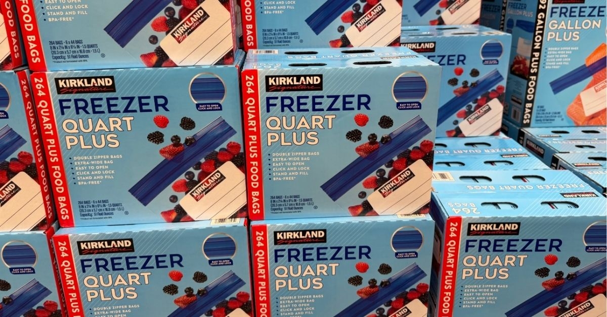quart plus freezer bags