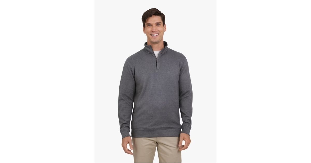men quarter zip sweater