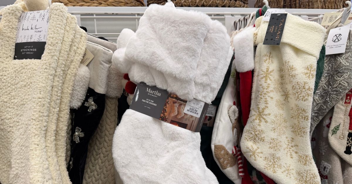 faux fur christmas stockings