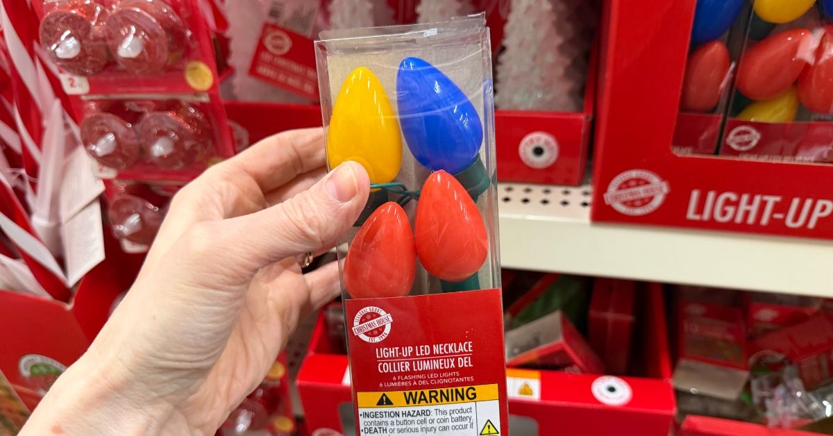 christmas house light up led necklace