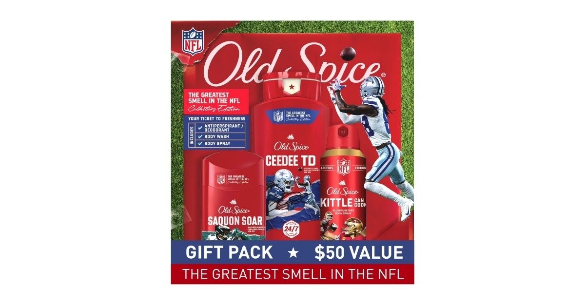 old spice nfl holiday gift pack