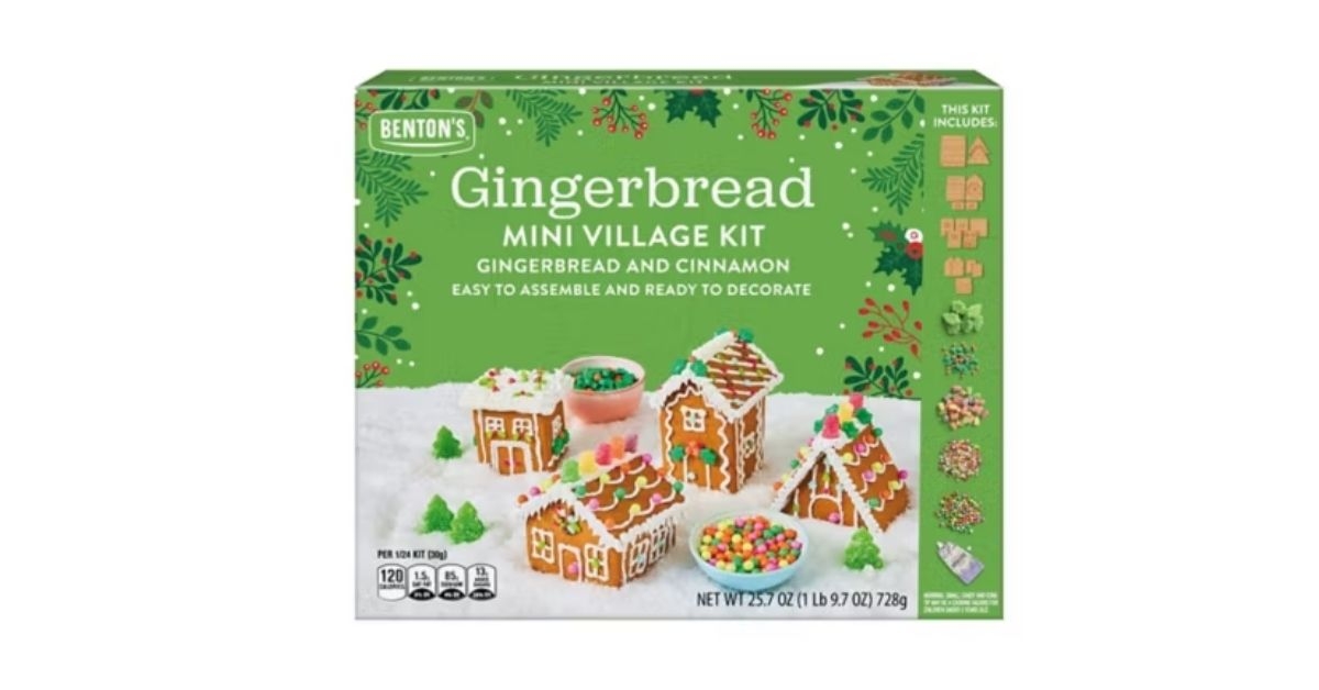 gingerbread mini village kit