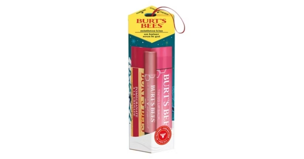 burts bees mistletoe gift set