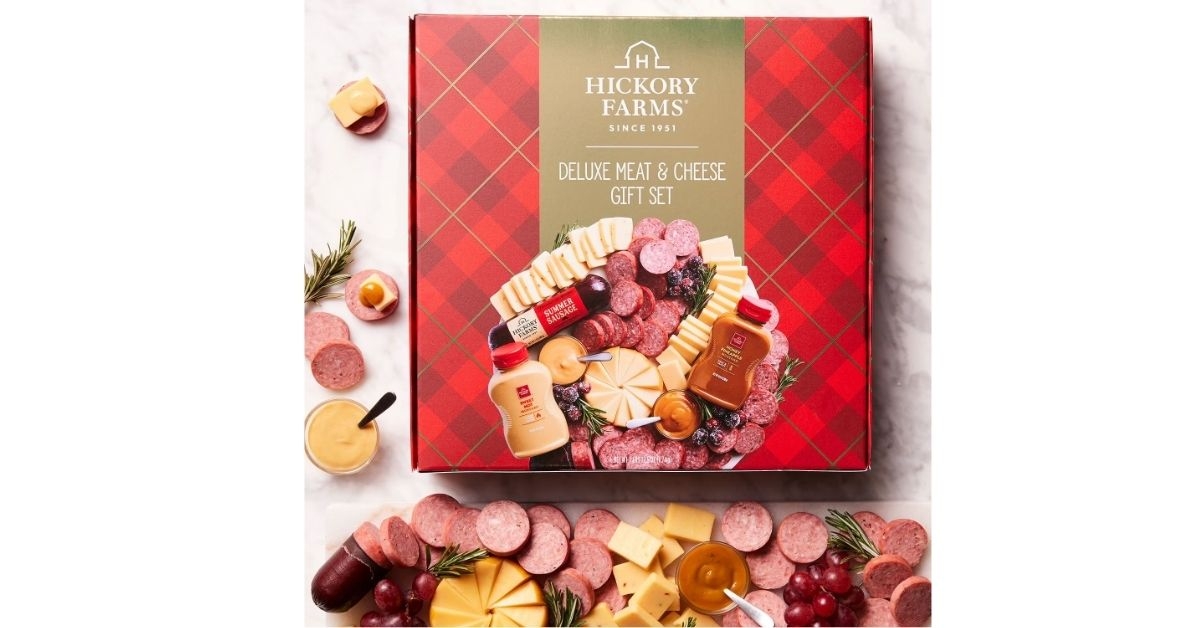 deluxe meat cheese gift set