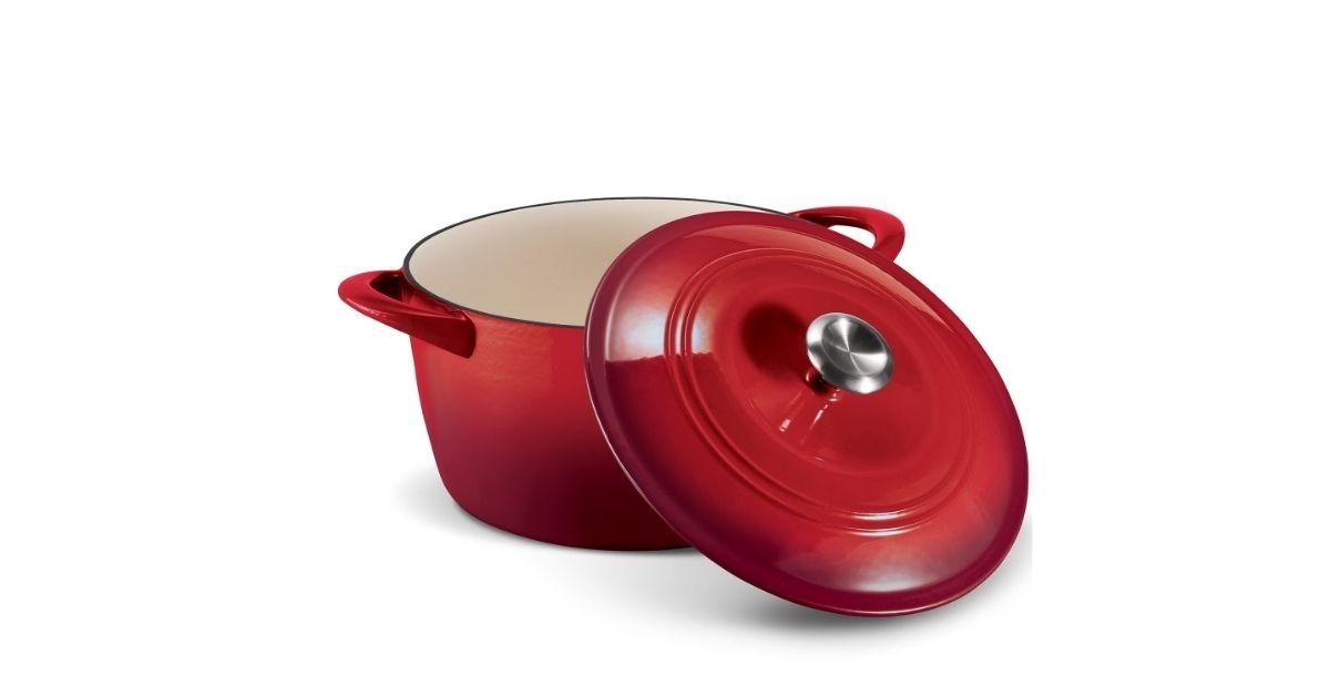 cast iron covered round dutch oven