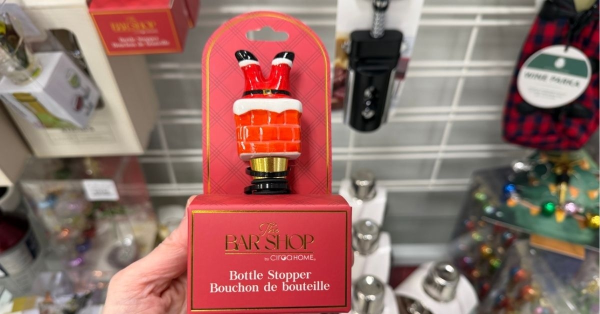 santa bottle stopper