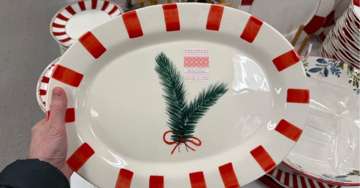 ceramics holiday serving platter