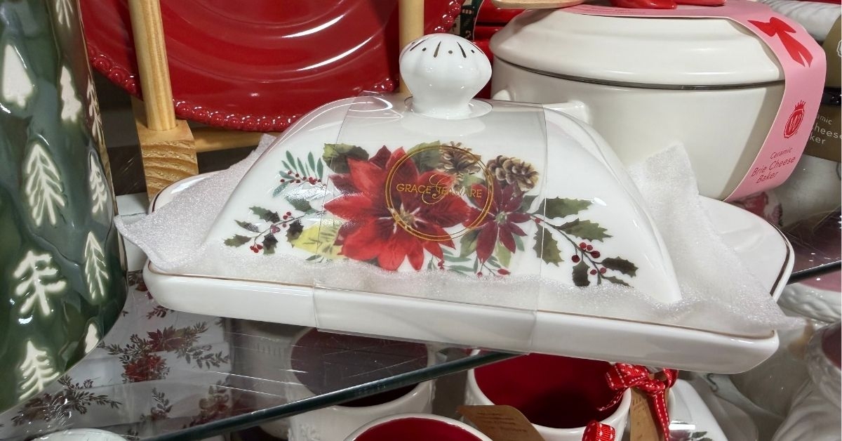 holiday butter dish