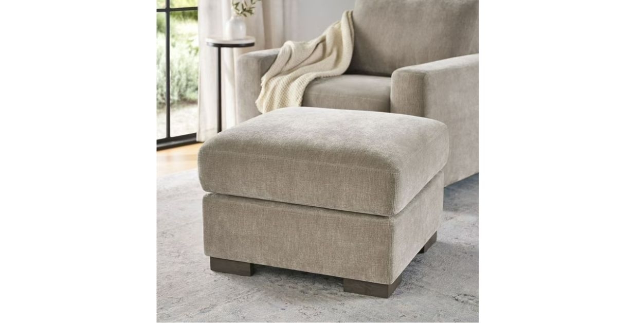 harrison fabric ottoman