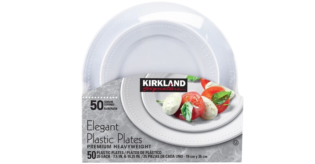 elegant plastic plates