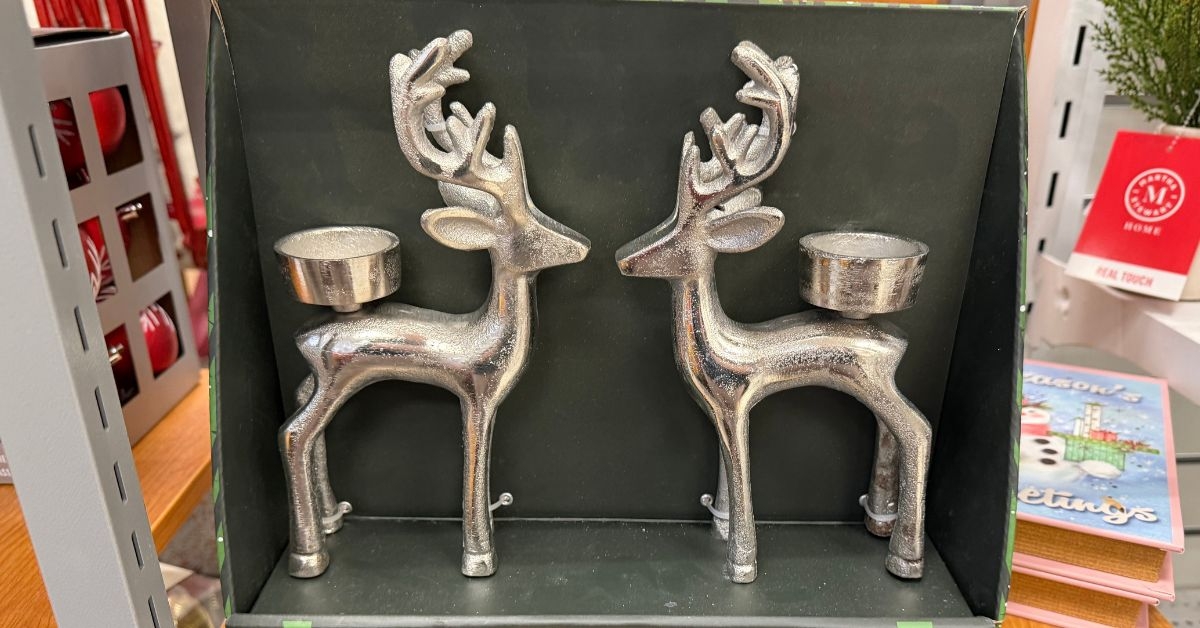 reindeer candle holders