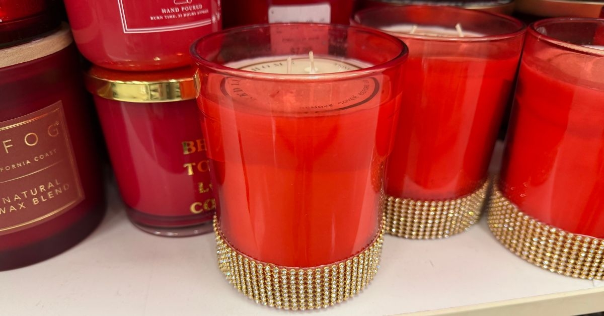 sequin candle
