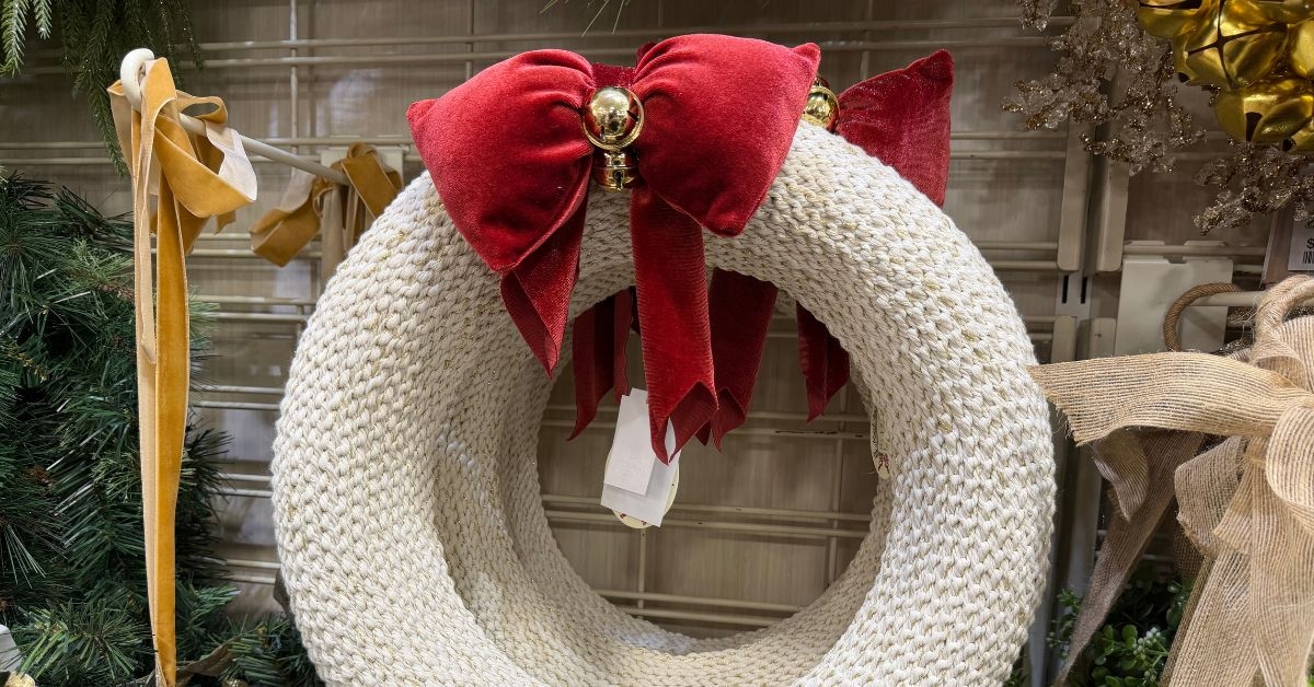 woven fabric wreath