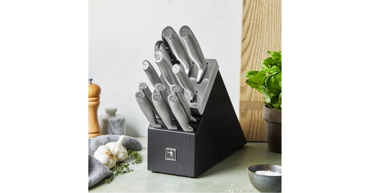 self sharpening knife block set