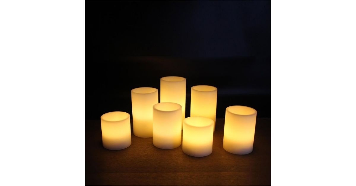 flameless led wax candles