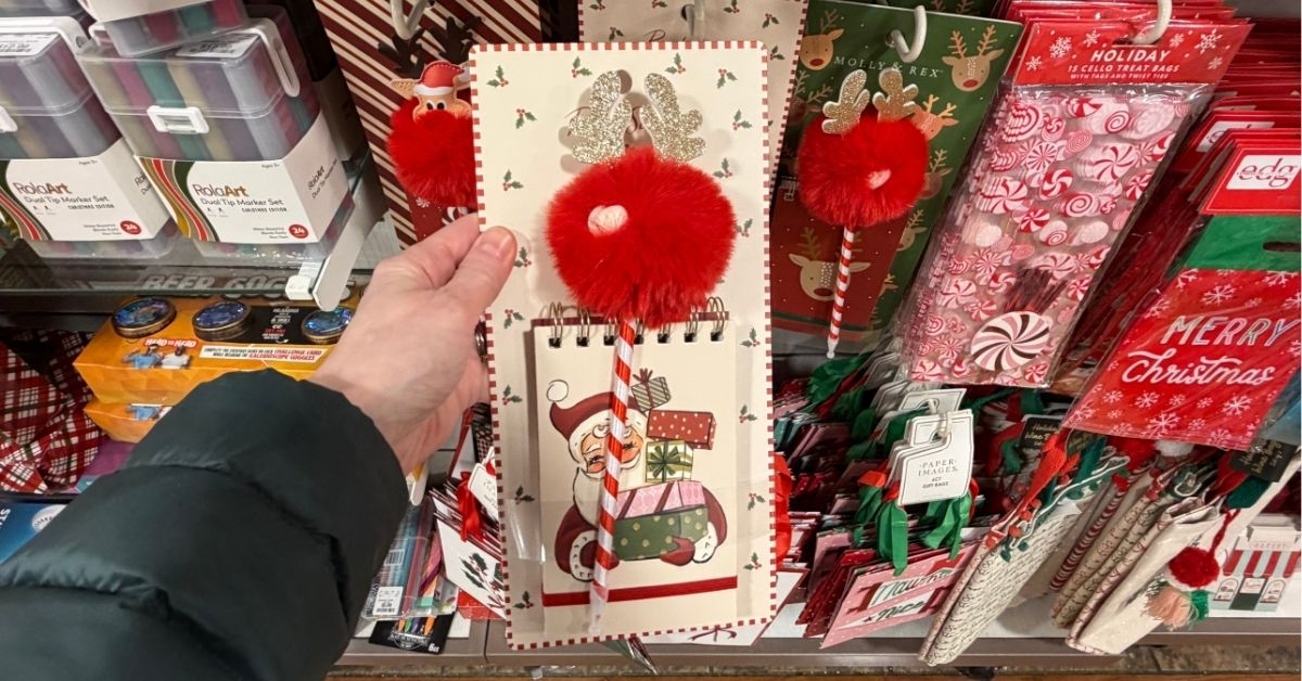 holiday notebook and pen set
