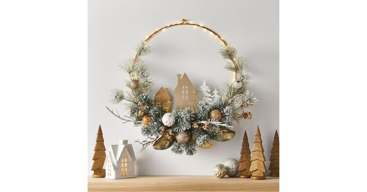 members mark village wreath