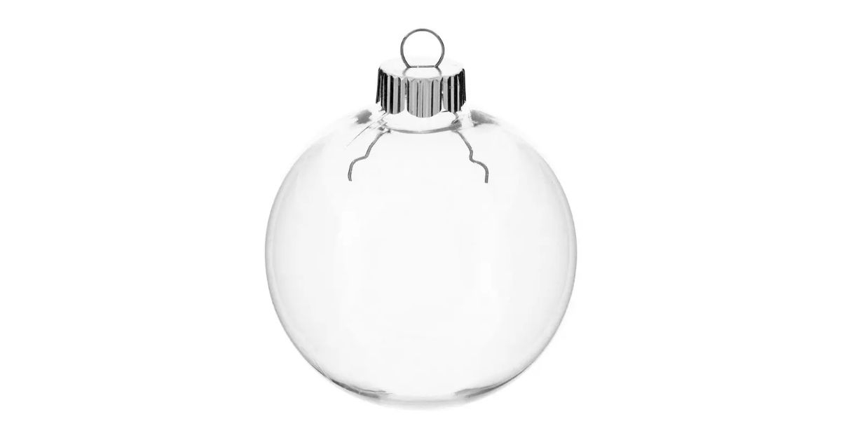 clear fillable ball ornaments