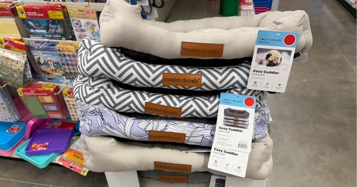 modern threads pet bed