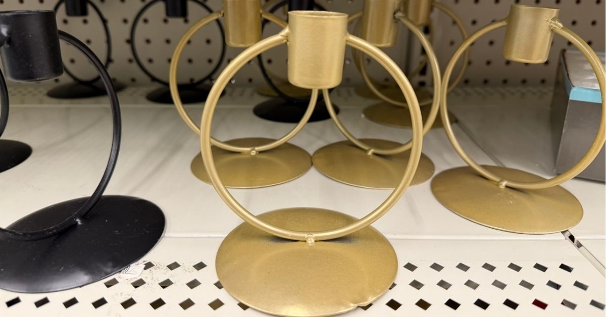 metal candle holders