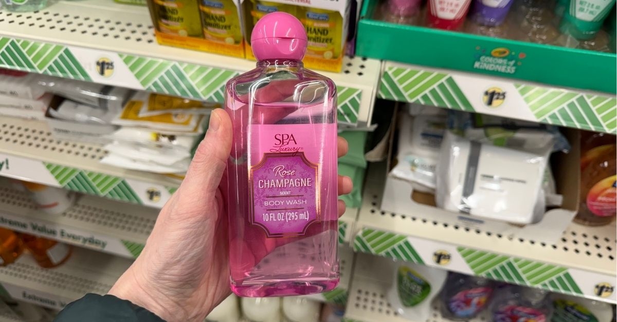 rose champagne body wash