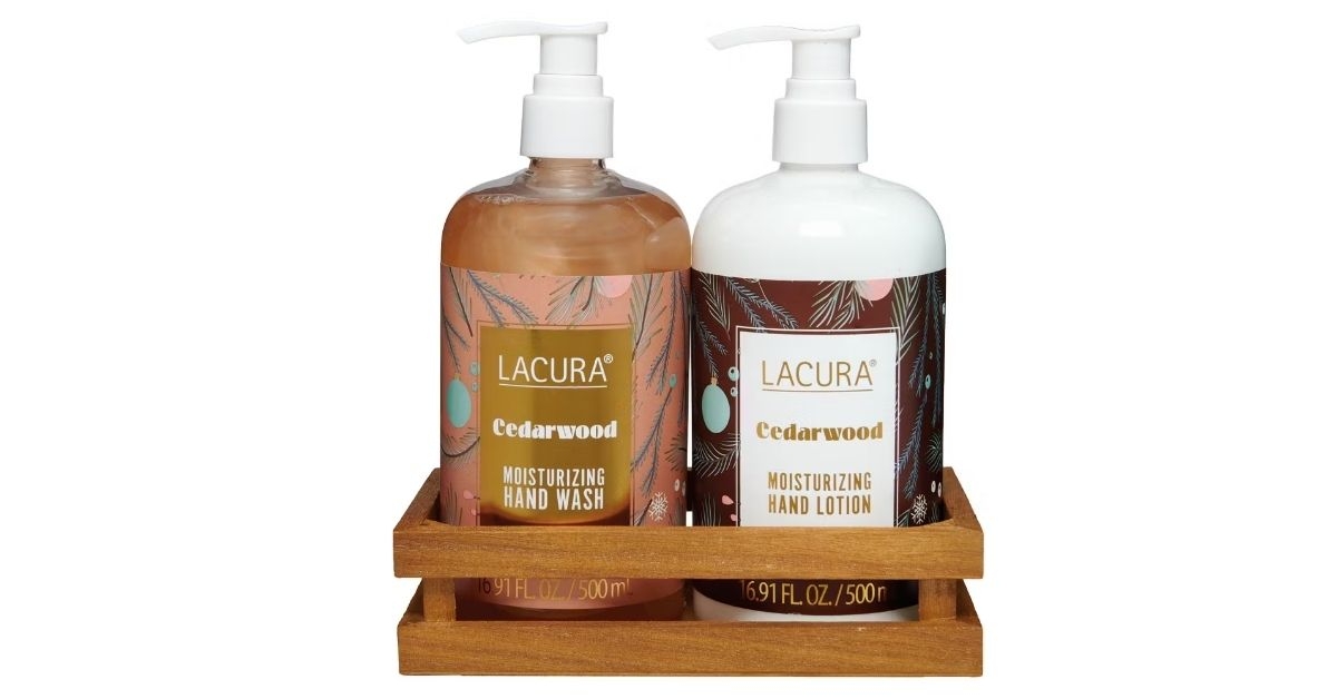 lacura soap lotion gift set
