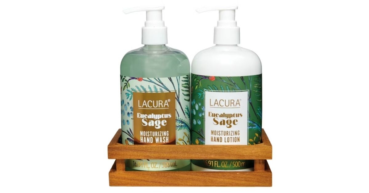 lacura soap lotion gift set