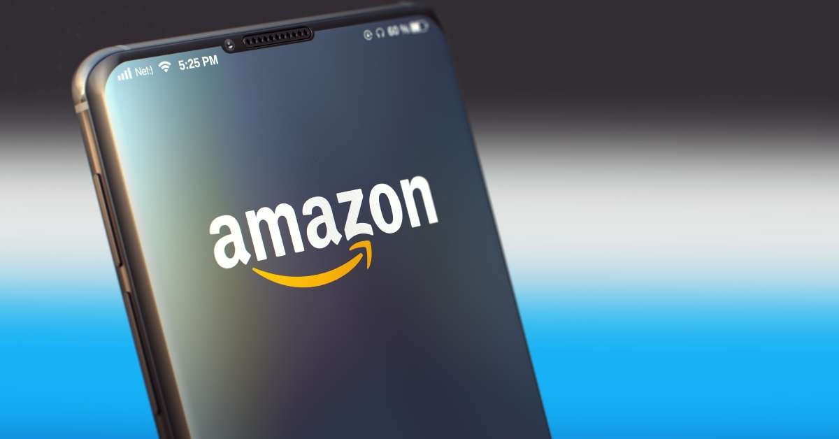 amazon mobile application on the smart phone