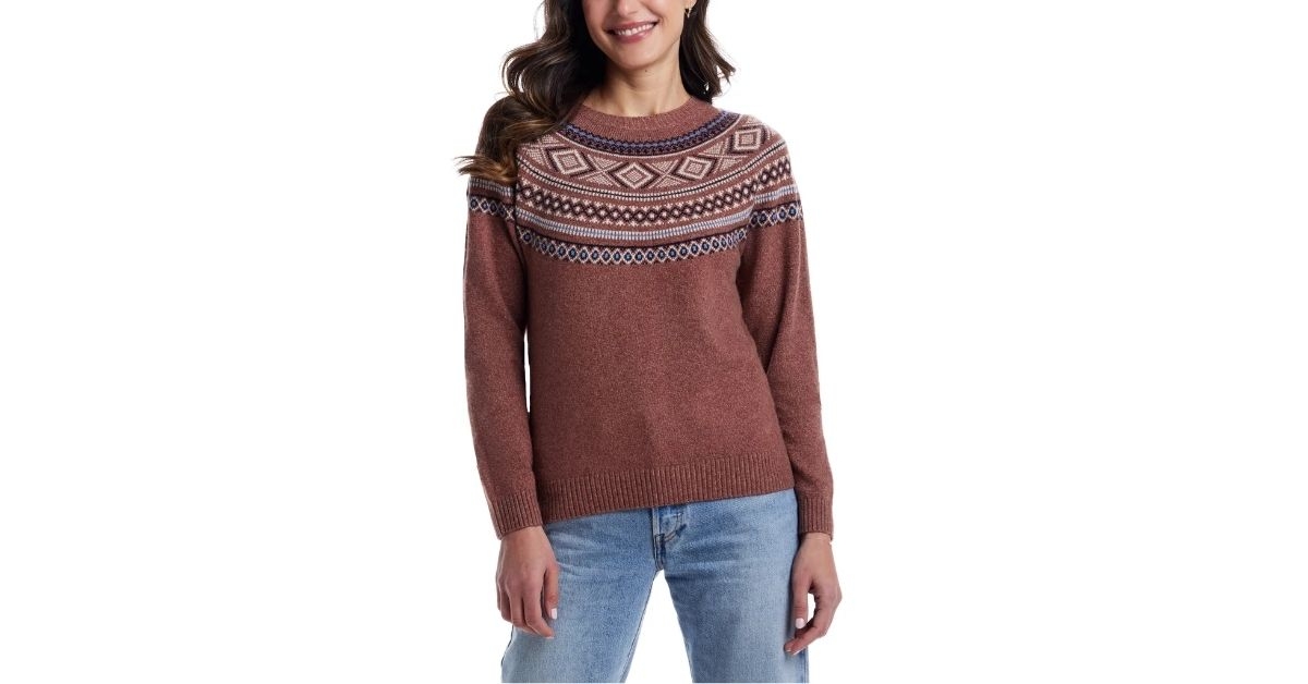 weatherproof fairisle sweater