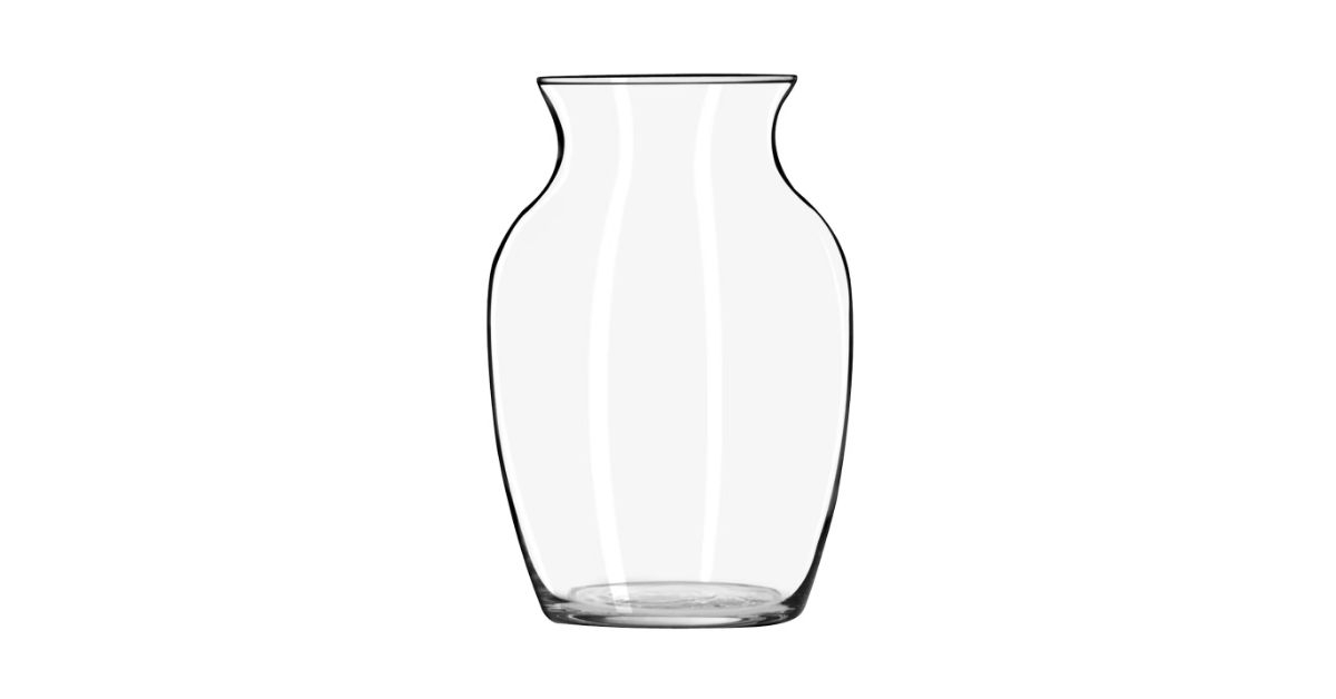 jardin clear glass flower vase