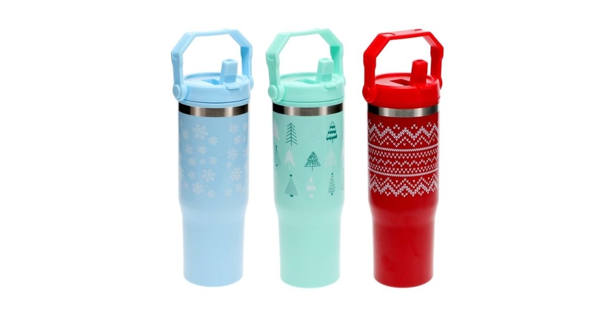 sipper tumbler with handle