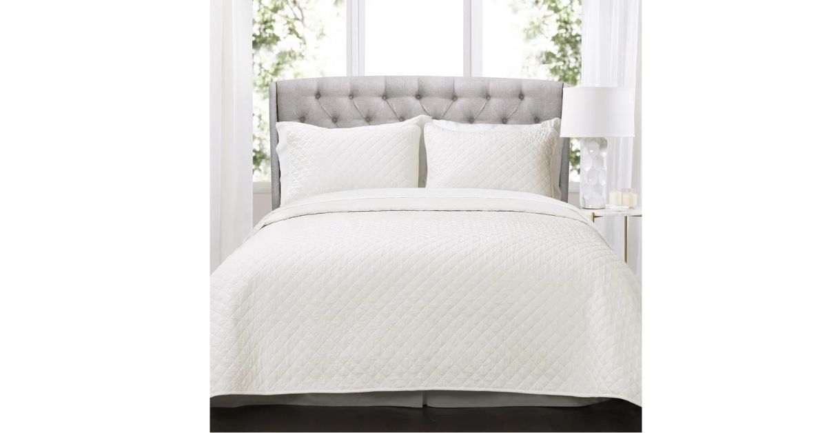 diamond oversized cotton quilt