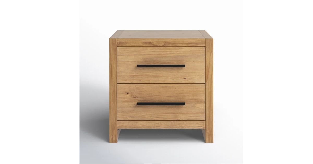 solid wood nightstand