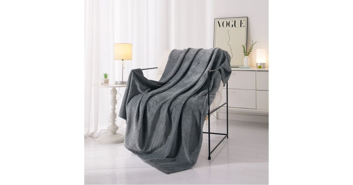textured throw