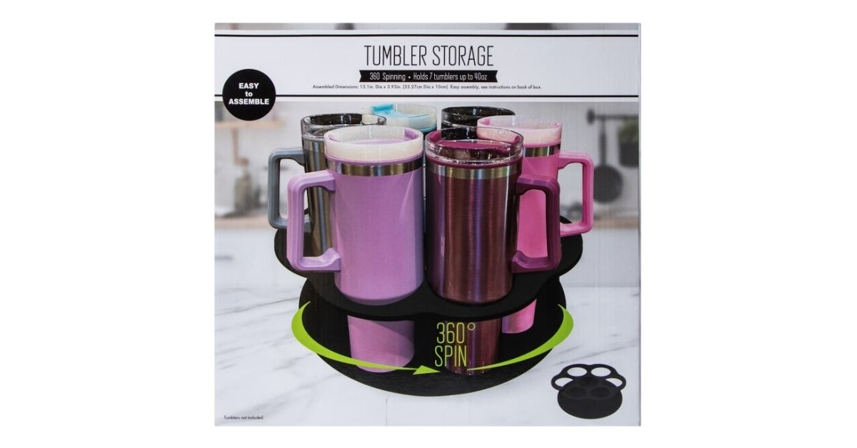 tumbler spinner storage