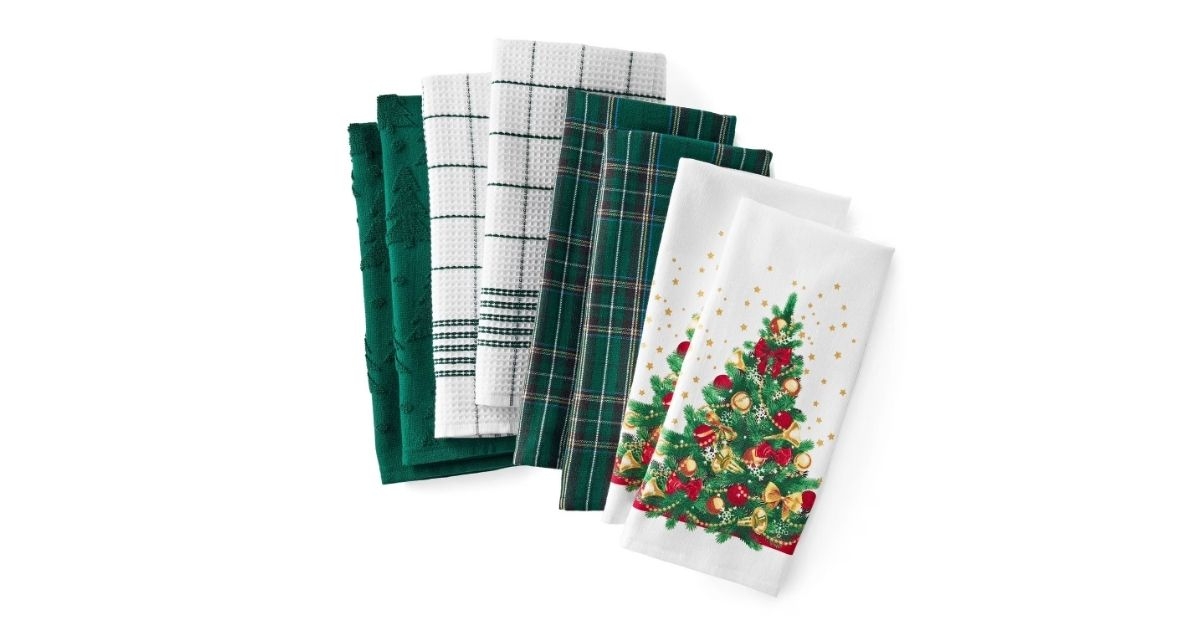 holiday kitchen towel set