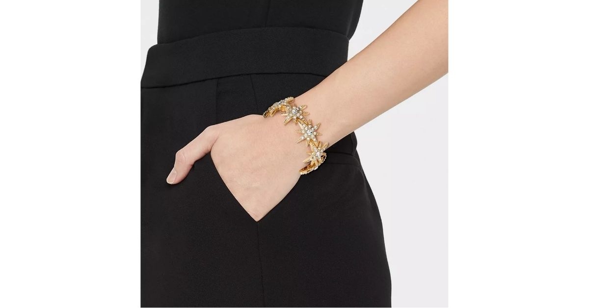 pave star stretch bracele