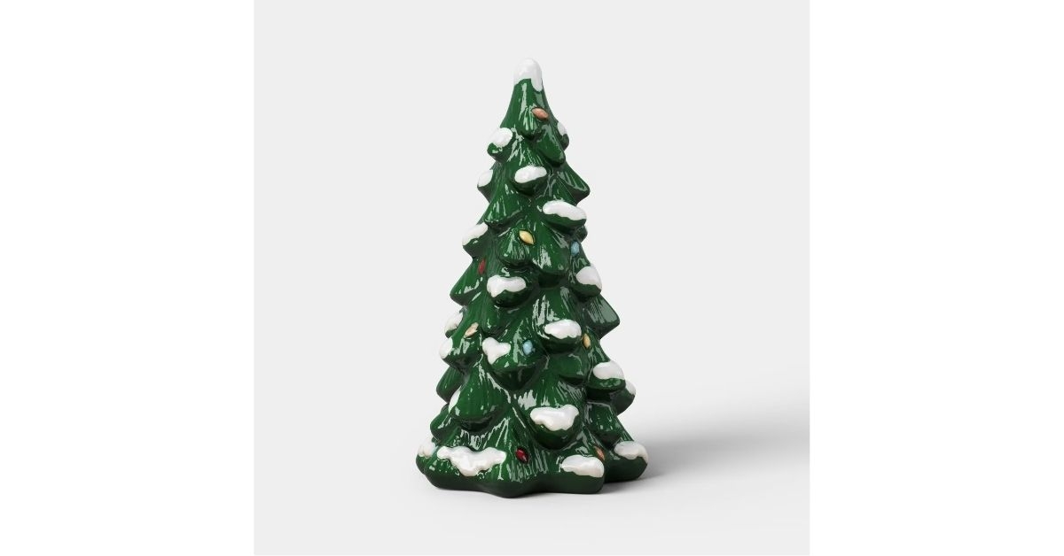 ceramic tree green
