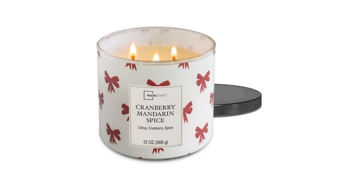 cranberry wick wrap candle