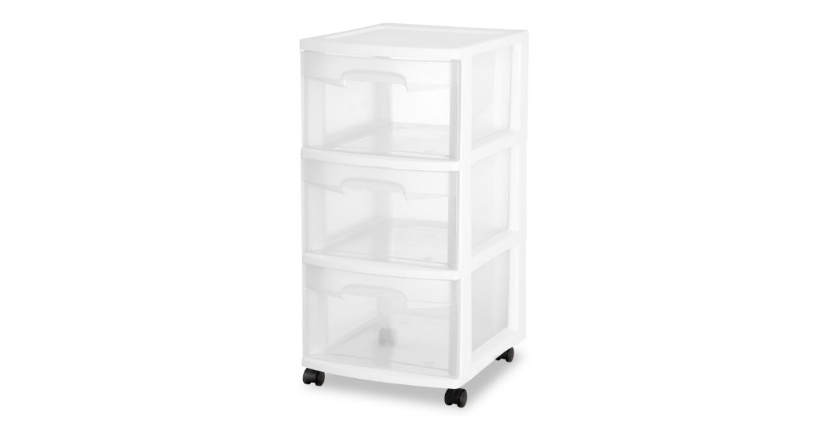 sterilite drawer cart