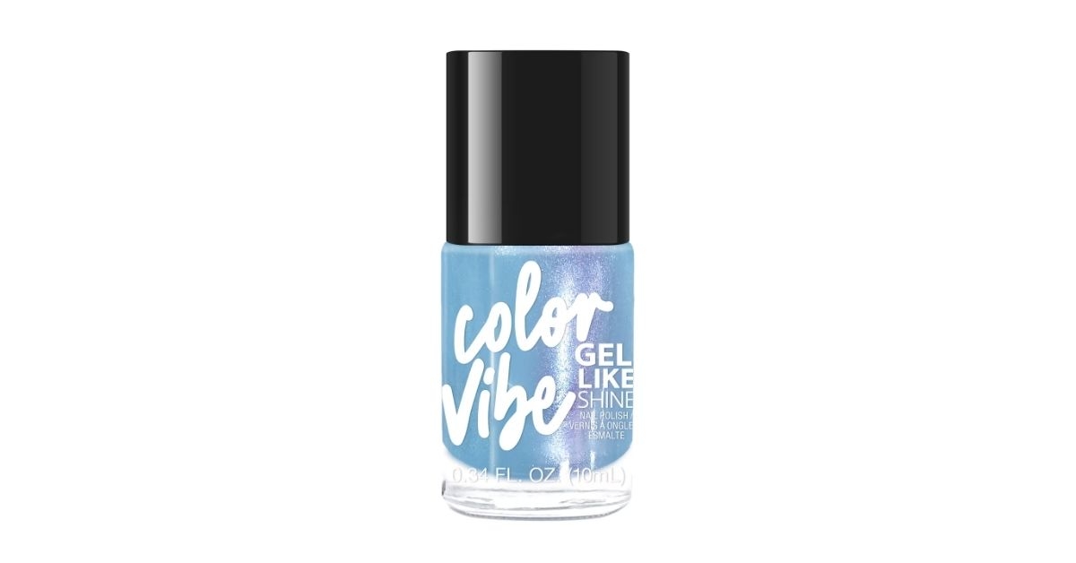 light blue nail polish