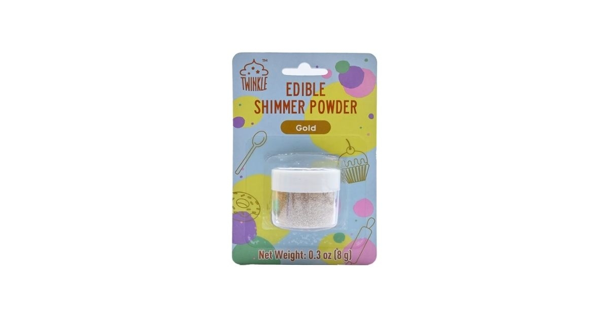 edible shimmering powder gold