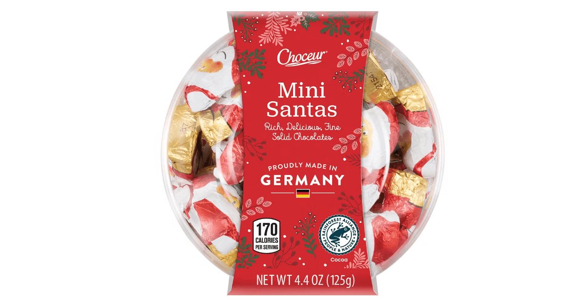 Box of Santa chocolates