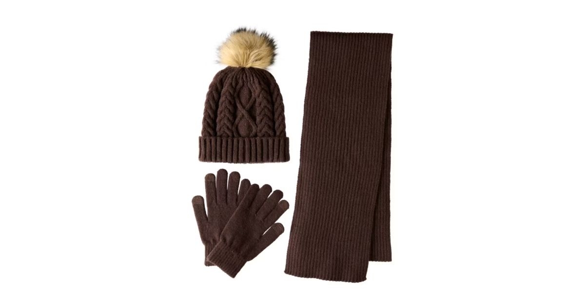 hat glove and scarf set