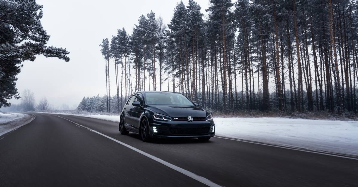 Volkswagen Golf Mk7 GTI on the road