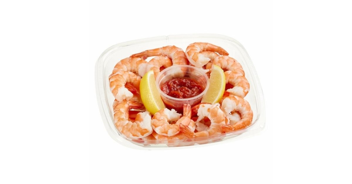 shrimp cocktail with sauce lemon