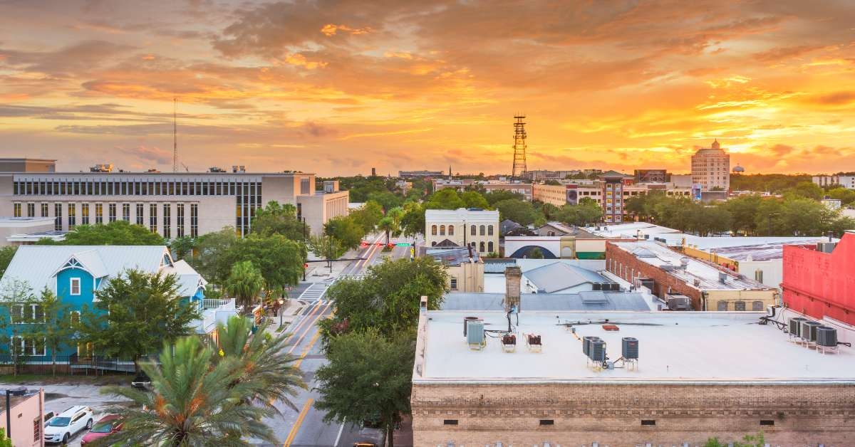 gainesville florida downtown cityscape