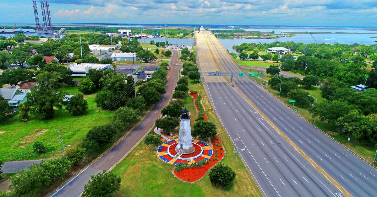 island lighthouse in pascagoula mississippi