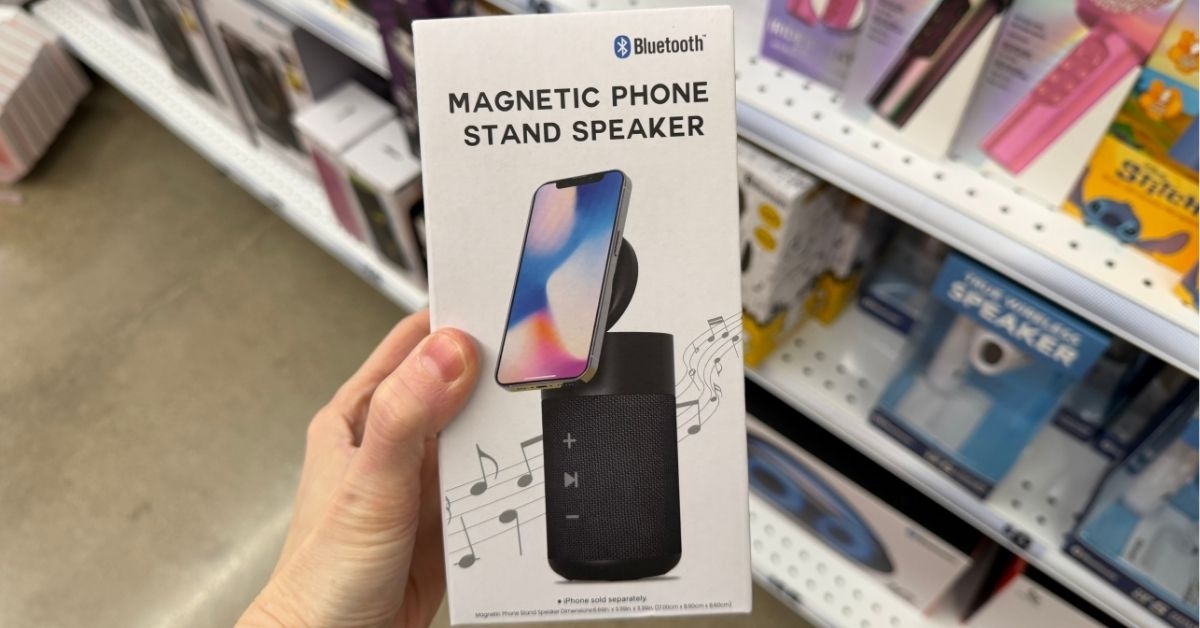 bluetooth magnetic phone speaker stand