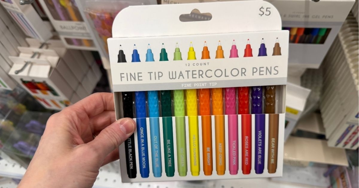 fine tip watercolor pens